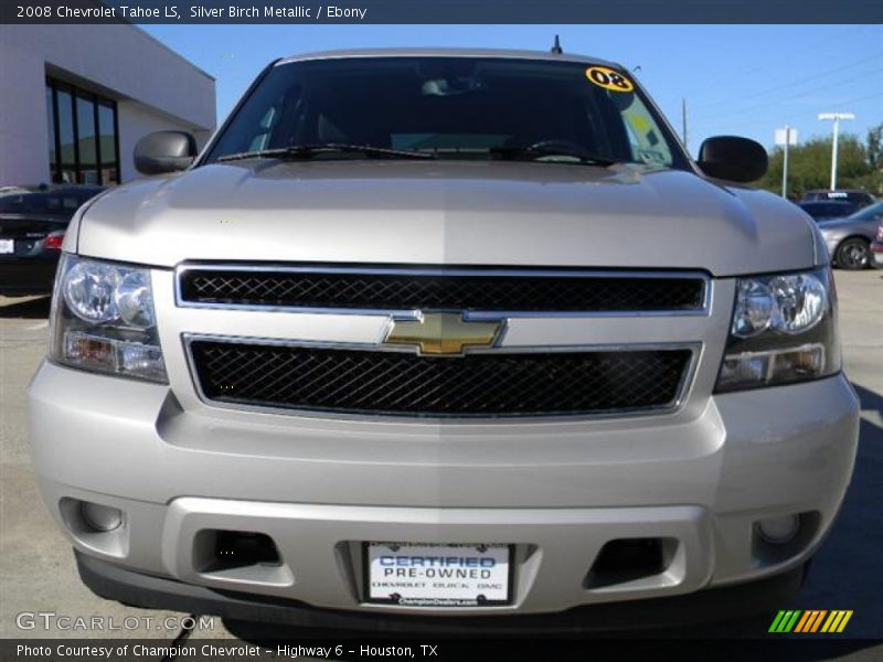 Silver Birch Metallic / Ebony 2008 Chevrolet Tahoe LS