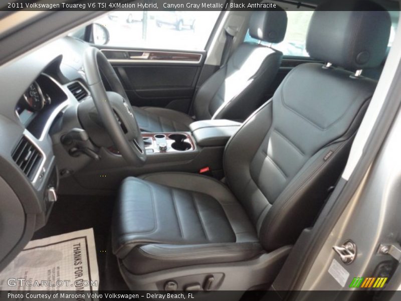  2011 Touareg V6 TSI 4XMotion Hybrid Black Anthracite Interior