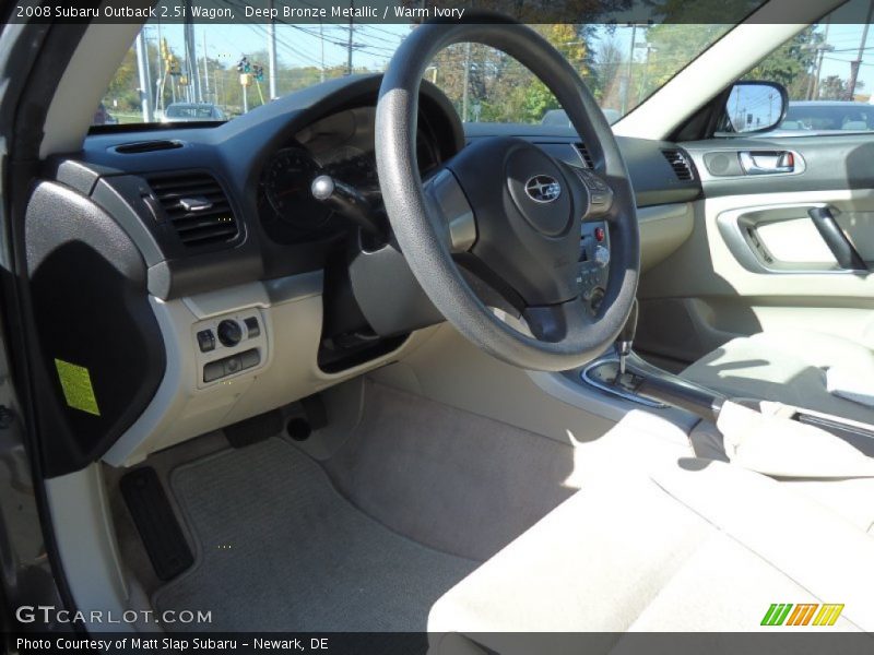 Deep Bronze Metallic / Warm Ivory 2008 Subaru Outback 2.5i Wagon