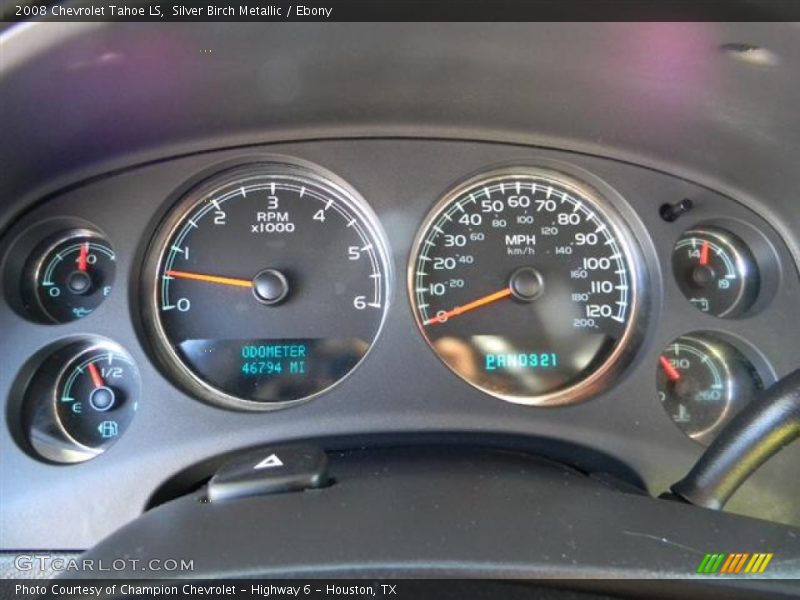 Silver Birch Metallic / Ebony 2008 Chevrolet Tahoe LS