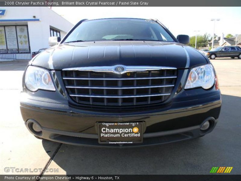 Brilliant Black Crystal Pearlcoat / Pastel Slate Gray 2008 Chrysler Pacifica Touring