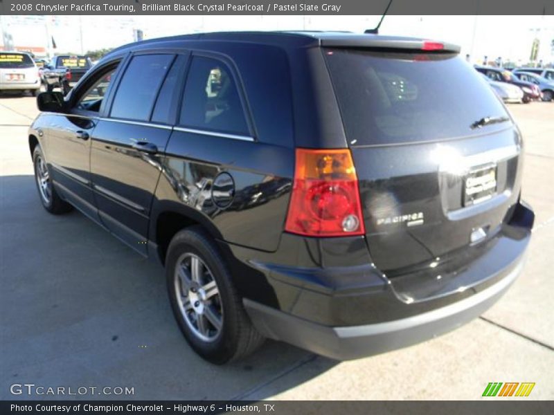 Brilliant Black Crystal Pearlcoat / Pastel Slate Gray 2008 Chrysler Pacifica Touring