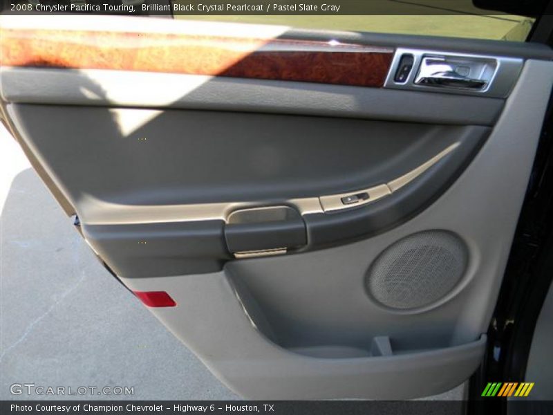 Brilliant Black Crystal Pearlcoat / Pastel Slate Gray 2008 Chrysler Pacifica Touring