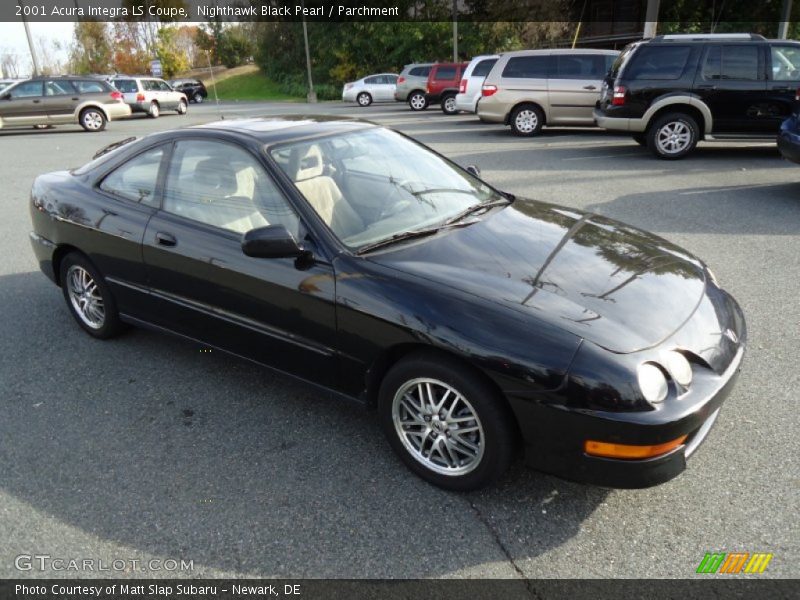 Nighthawk Black Pearl / Parchment 2001 Acura Integra LS Coupe