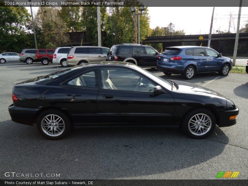 Nighthawk Black Pearl / Parchment 2001 Acura Integra LS Coupe