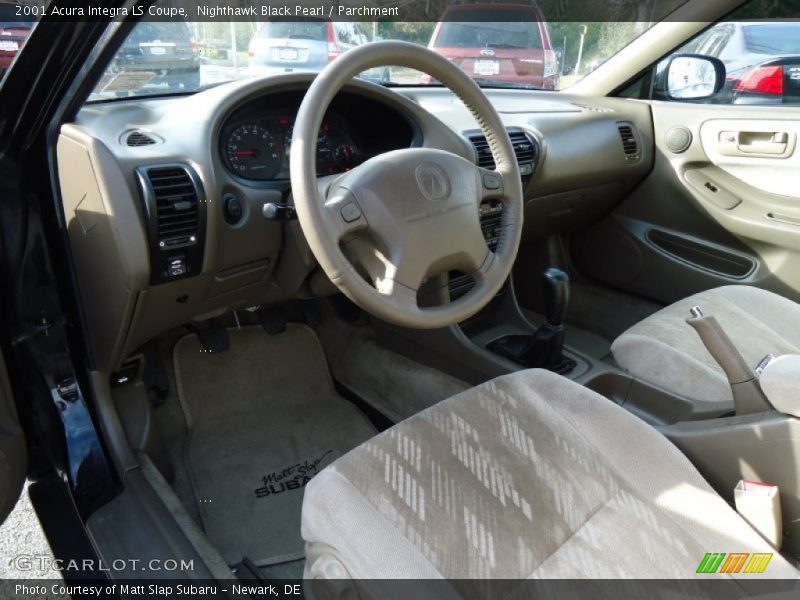 Nighthawk Black Pearl / Parchment 2001 Acura Integra LS Coupe