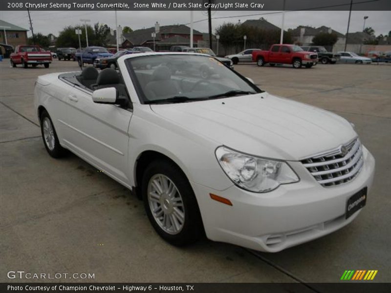Stone White / Dark Slate Gray/Light Slate Gray 2008 Chrysler Sebring Touring Convertible