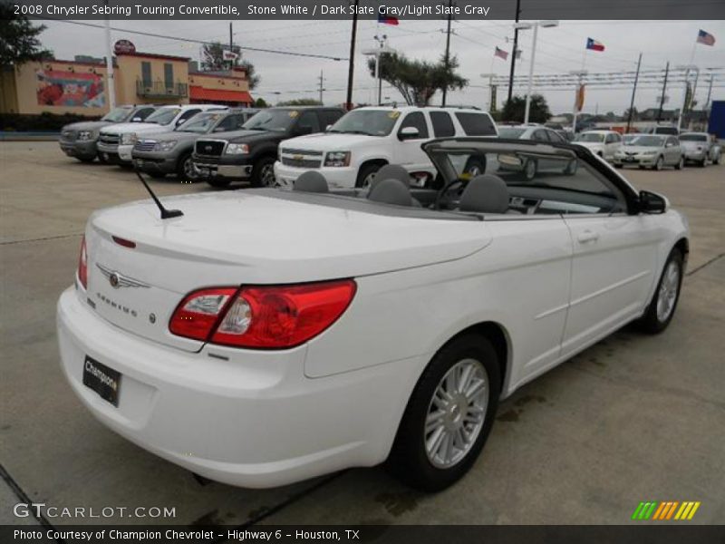 Stone White / Dark Slate Gray/Light Slate Gray 2008 Chrysler Sebring Touring Convertible