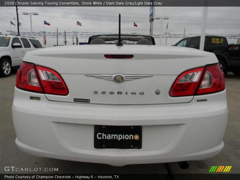 Stone White / Dark Slate Gray/Light Slate Gray 2008 Chrysler Sebring Touring Convertible