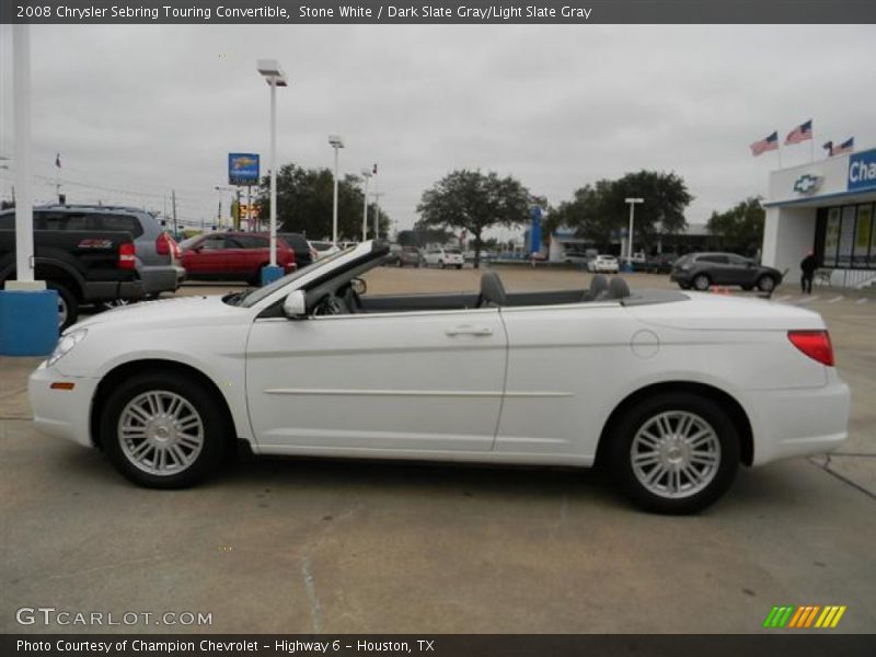 Stone White / Dark Slate Gray/Light Slate Gray 2008 Chrysler Sebring Touring Convertible