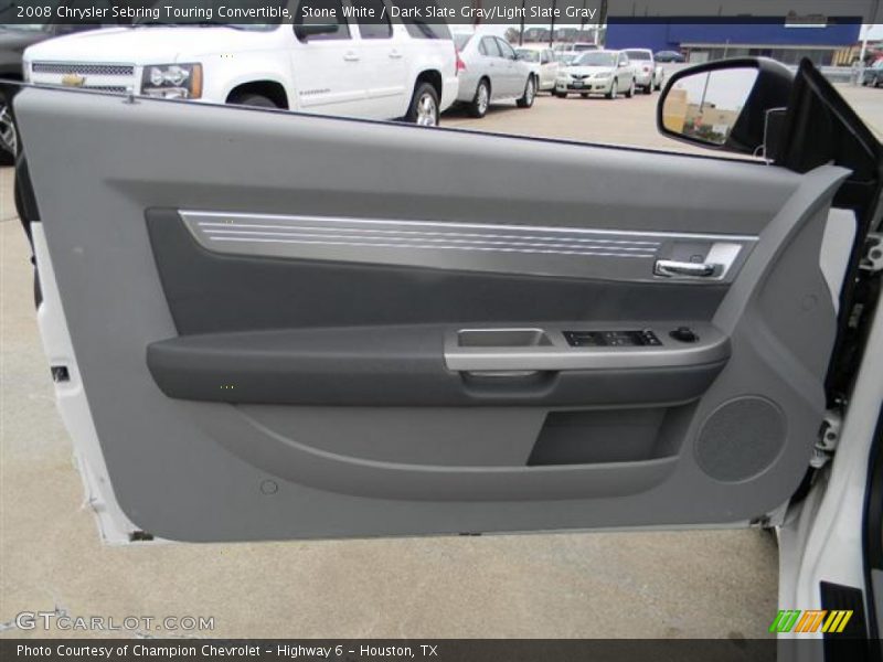 Stone White / Dark Slate Gray/Light Slate Gray 2008 Chrysler Sebring Touring Convertible