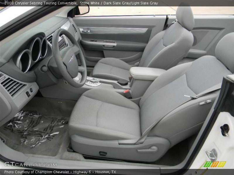  2008 Sebring Touring Convertible Dark Slate Gray/Light Slate Gray Interior