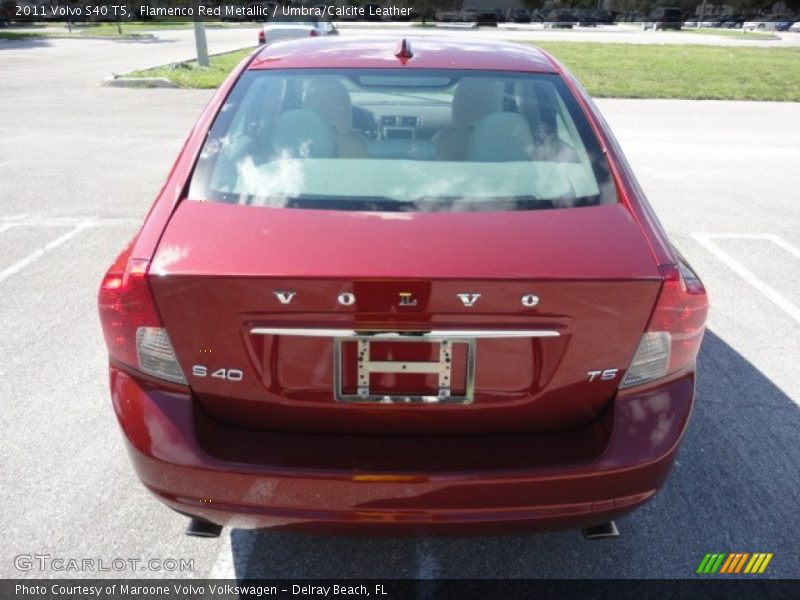 Flamenco Red Metallic / Umbra/Calcite Leather 2011 Volvo S40 T5