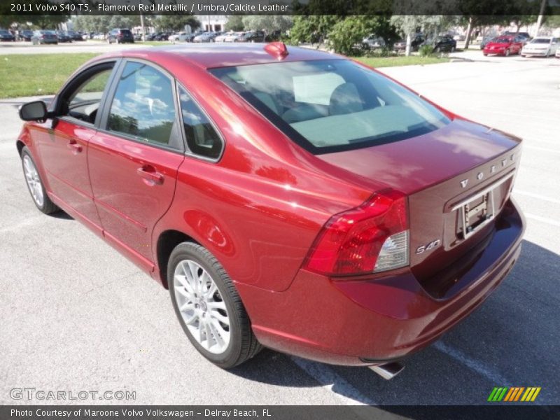 Flamenco Red Metallic / Umbra/Calcite Leather 2011 Volvo S40 T5