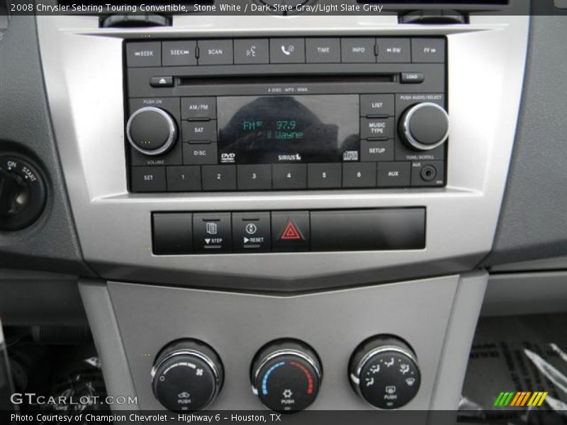 Stone White / Dark Slate Gray/Light Slate Gray 2008 Chrysler Sebring Touring Convertible
