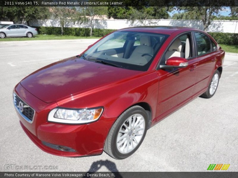 Flamenco Red Metallic / Umbra/Calcite Leather 2011 Volvo S40 T5