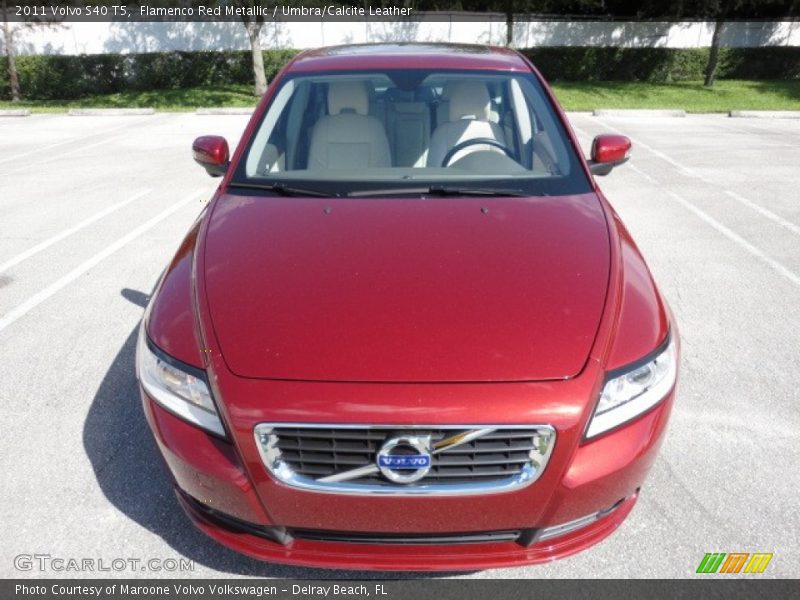 Flamenco Red Metallic / Umbra/Calcite Leather 2011 Volvo S40 T5