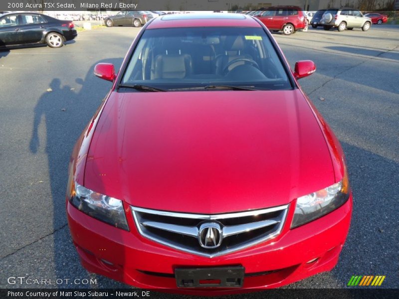 Milano Red / Ebony 2008 Acura TSX Sedan