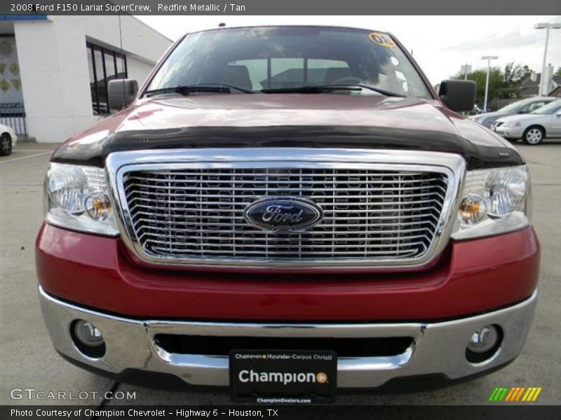 Redfire Metallic / Tan 2008 Ford F150 Lariat SuperCrew