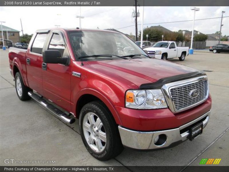 Redfire Metallic / Tan 2008 Ford F150 Lariat SuperCrew