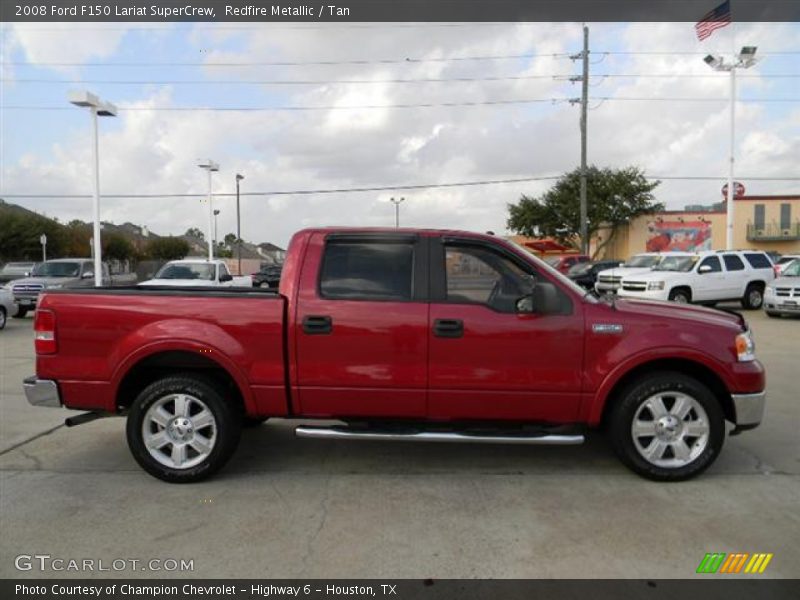 Redfire Metallic / Tan 2008 Ford F150 Lariat SuperCrew