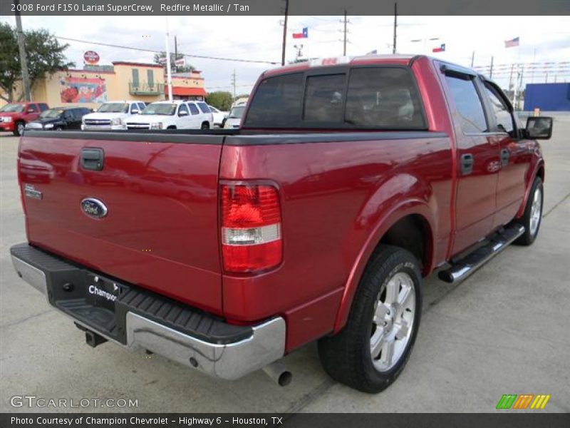 Redfire Metallic / Tan 2008 Ford F150 Lariat SuperCrew