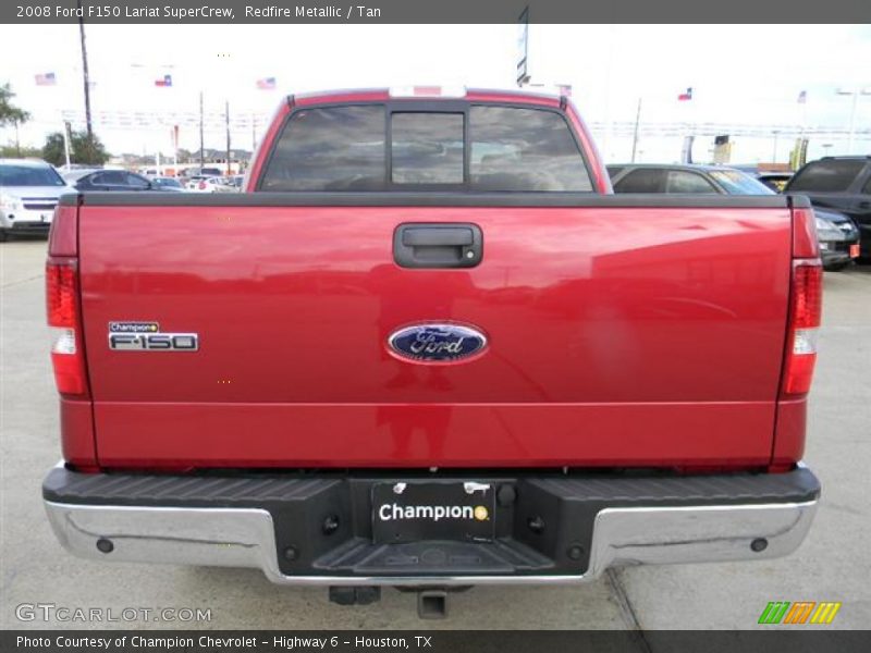 Redfire Metallic / Tan 2008 Ford F150 Lariat SuperCrew