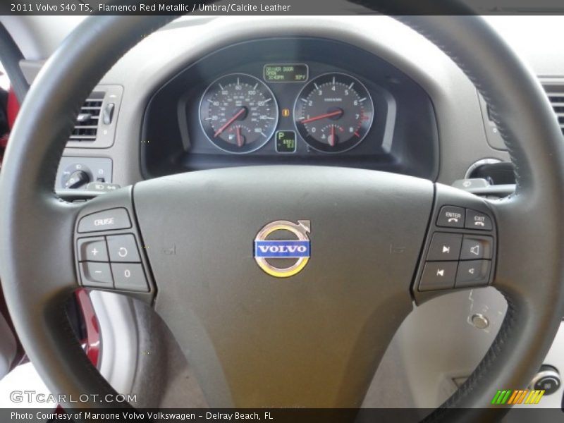 Flamenco Red Metallic / Umbra/Calcite Leather 2011 Volvo S40 T5