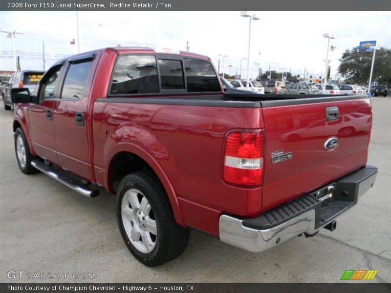 Redfire Metallic / Tan 2008 Ford F150 Lariat SuperCrew