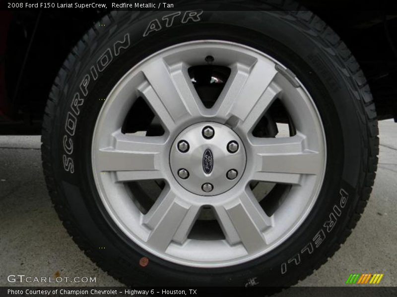 Redfire Metallic / Tan 2008 Ford F150 Lariat SuperCrew