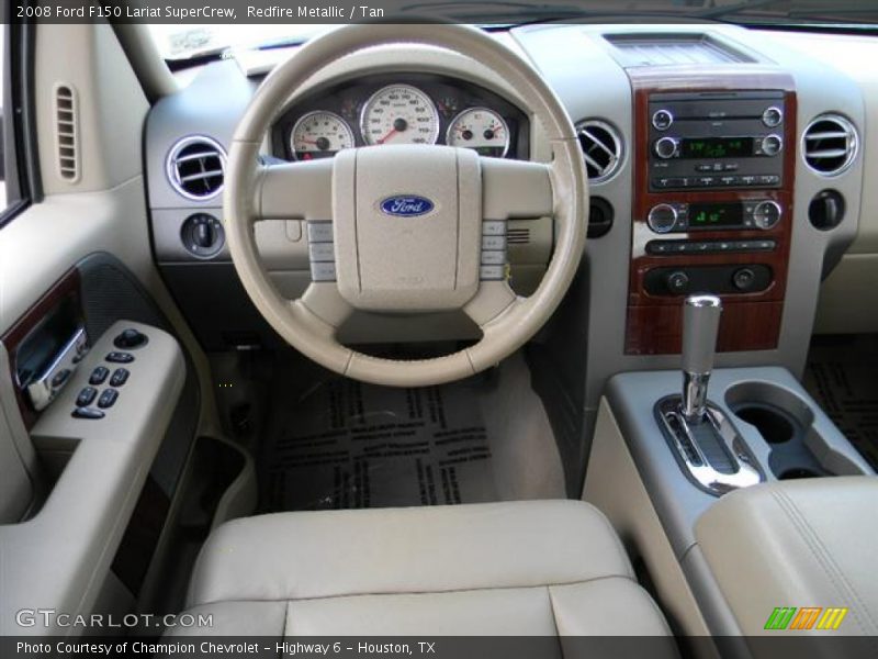 Redfire Metallic / Tan 2008 Ford F150 Lariat SuperCrew