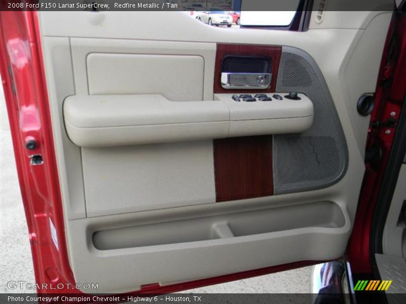 Redfire Metallic / Tan 2008 Ford F150 Lariat SuperCrew