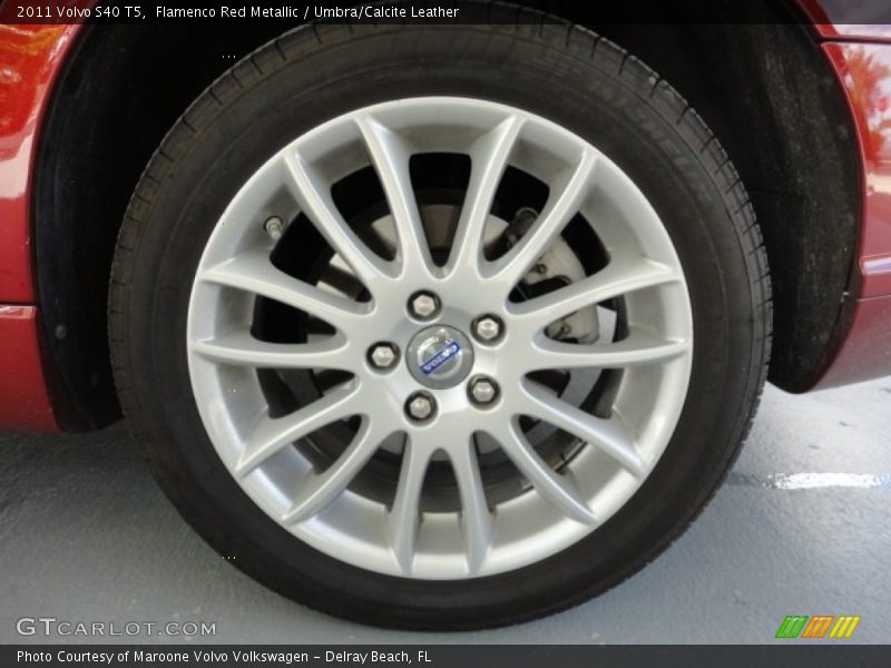 Flamenco Red Metallic / Umbra/Calcite Leather 2011 Volvo S40 T5