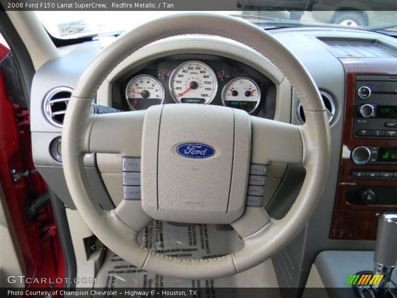 Redfire Metallic / Tan 2008 Ford F150 Lariat SuperCrew