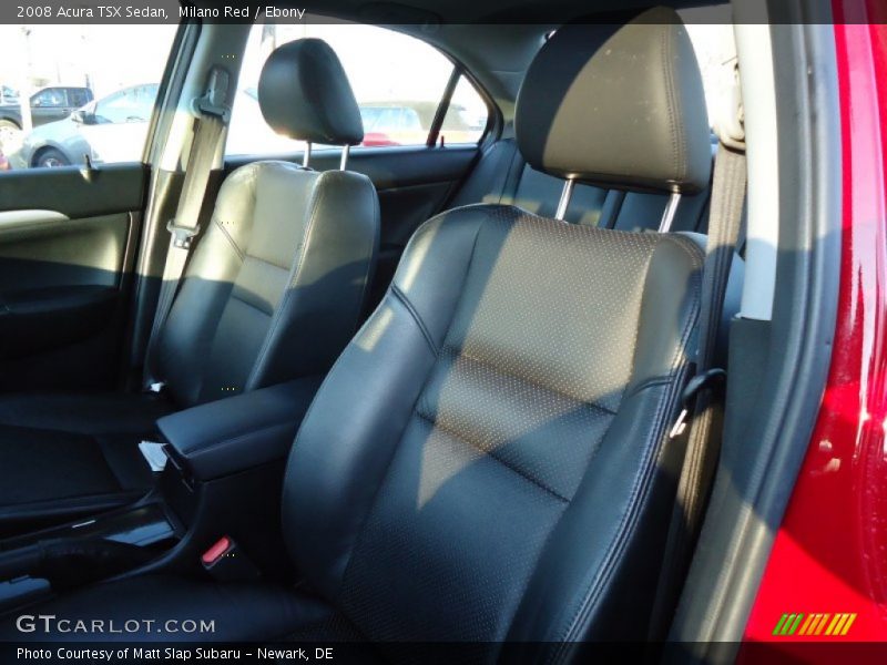 Milano Red / Ebony 2008 Acura TSX Sedan