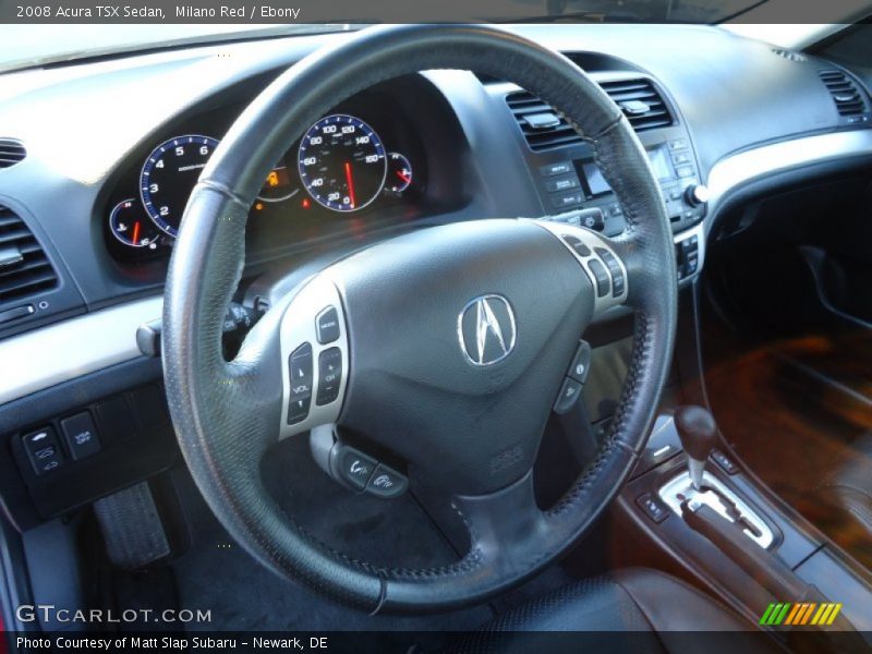 Milano Red / Ebony 2008 Acura TSX Sedan