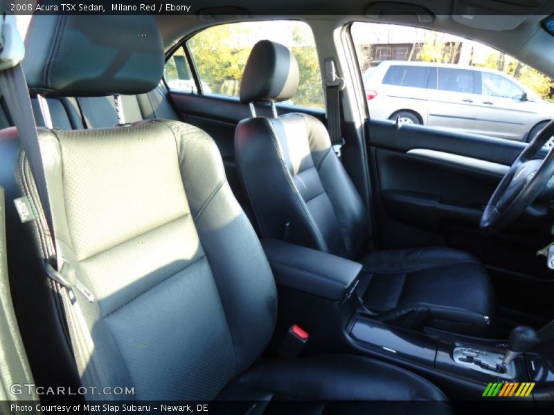 Milano Red / Ebony 2008 Acura TSX Sedan