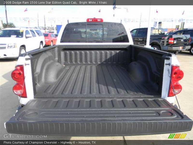 Bright White / Khaki 2008 Dodge Ram 1500 Lone Star Edition Quad Cab