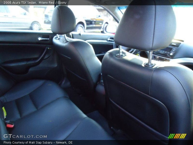 Milano Red / Ebony 2008 Acura TSX Sedan