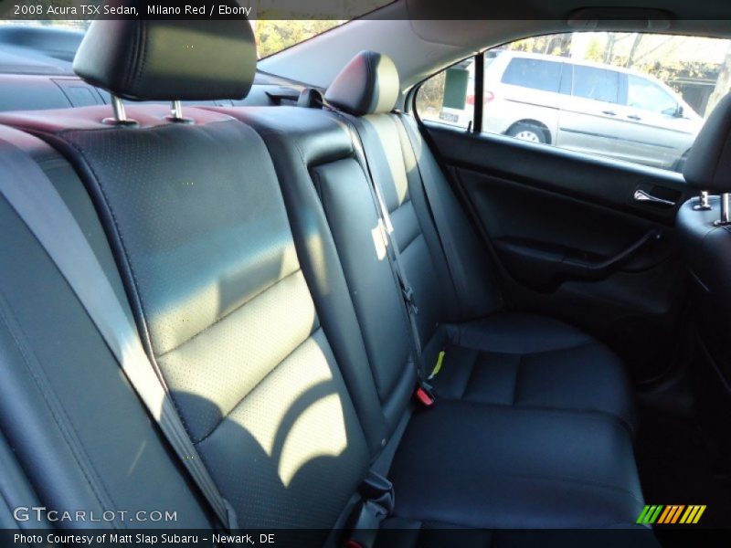 Milano Red / Ebony 2008 Acura TSX Sedan