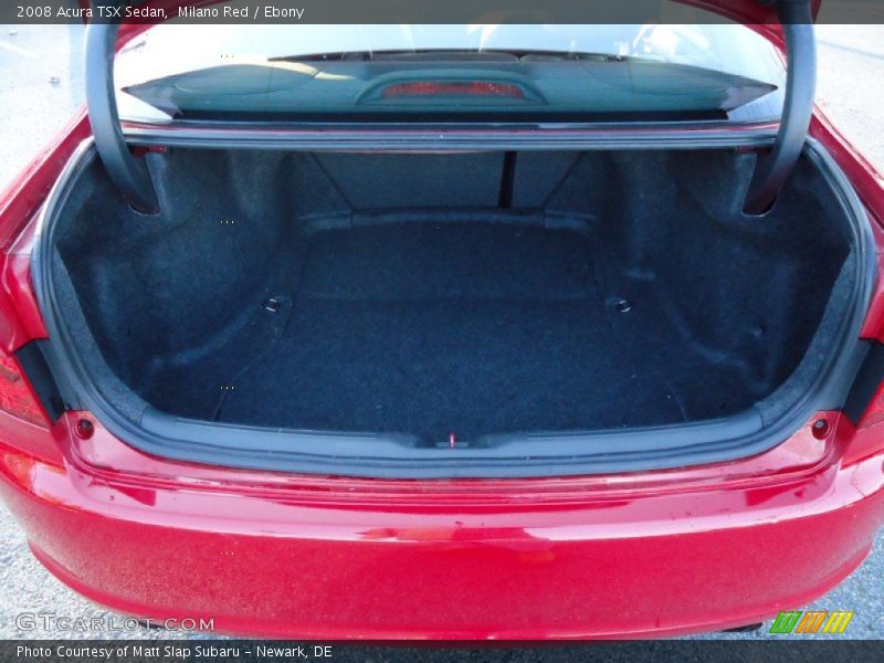 Milano Red / Ebony 2008 Acura TSX Sedan