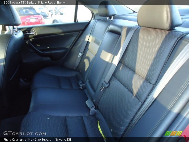 Milano Red / Ebony 2008 Acura TSX Sedan