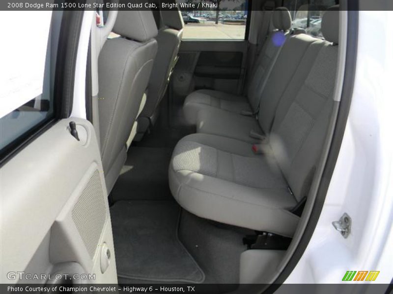 Bright White / Khaki 2008 Dodge Ram 1500 Lone Star Edition Quad Cab