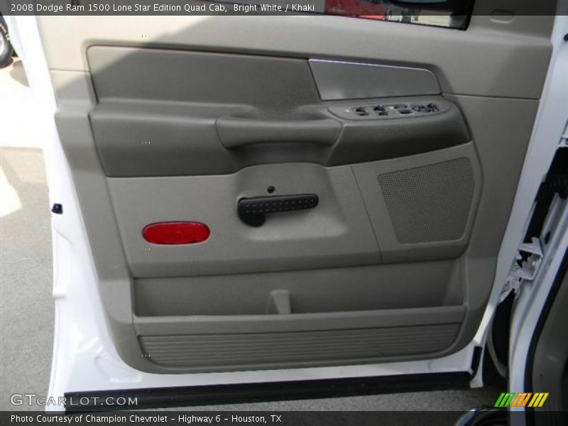 Bright White / Khaki 2008 Dodge Ram 1500 Lone Star Edition Quad Cab