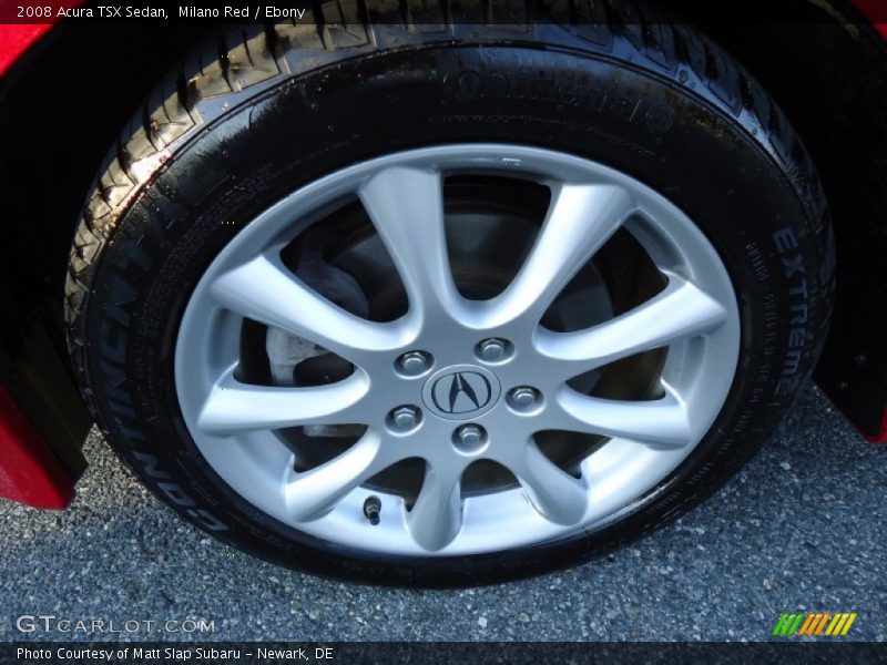 Milano Red / Ebony 2008 Acura TSX Sedan