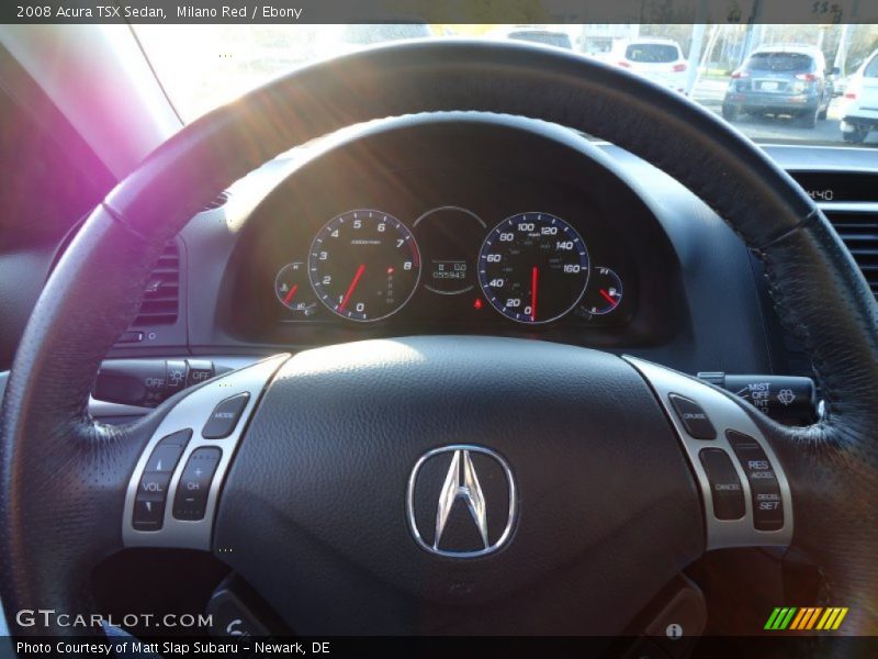 Milano Red / Ebony 2008 Acura TSX Sedan