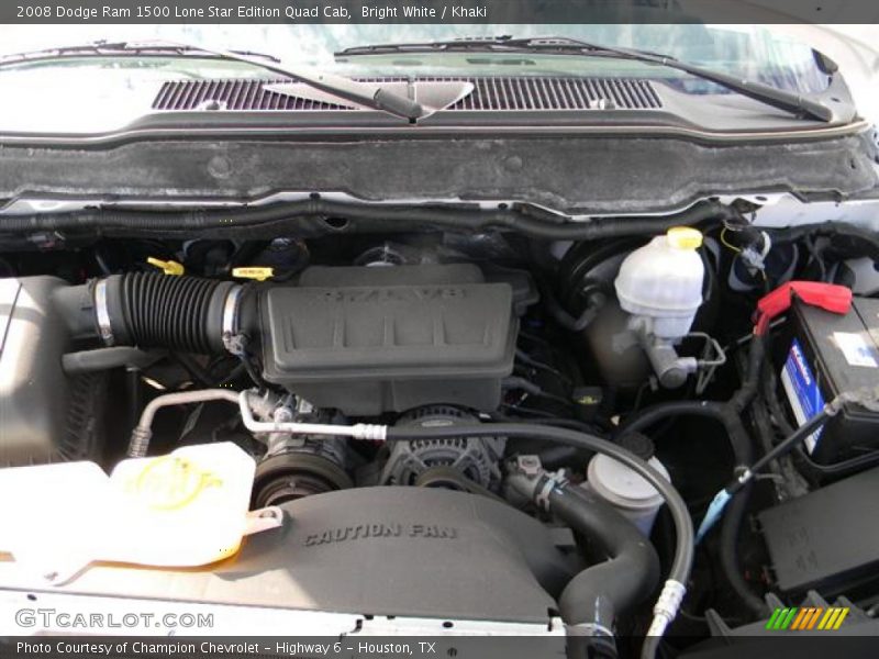 Bright White / Khaki 2008 Dodge Ram 1500 Lone Star Edition Quad Cab