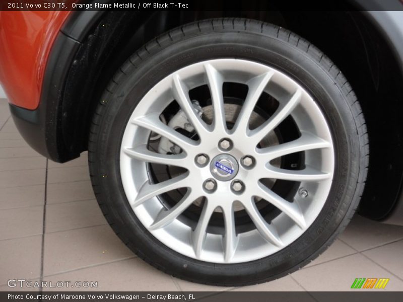 Orange Flame Metallic / Off Black T-Tec 2011 Volvo C30 T5