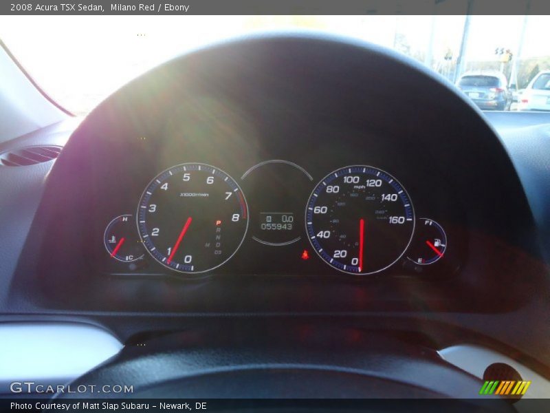 Milano Red / Ebony 2008 Acura TSX Sedan