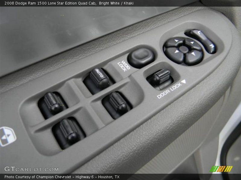 Bright White / Khaki 2008 Dodge Ram 1500 Lone Star Edition Quad Cab